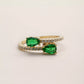 The Emerald Ring. Recycle Gold 14K