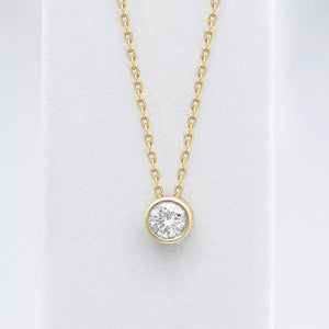 The Solitaire Bezel Necklace