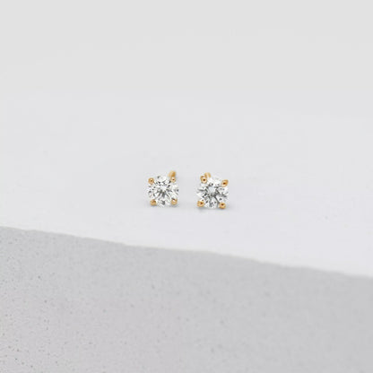 Solitaire Diamond Studs Earrings