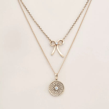 Disc Diamond Necklace
