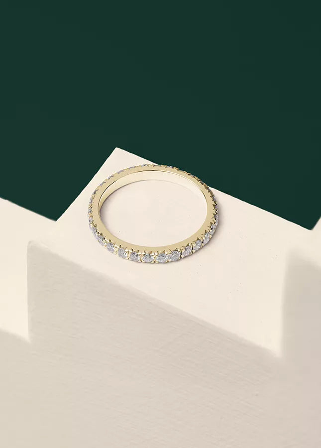 Eternity Diamond Ring Proud Diamond