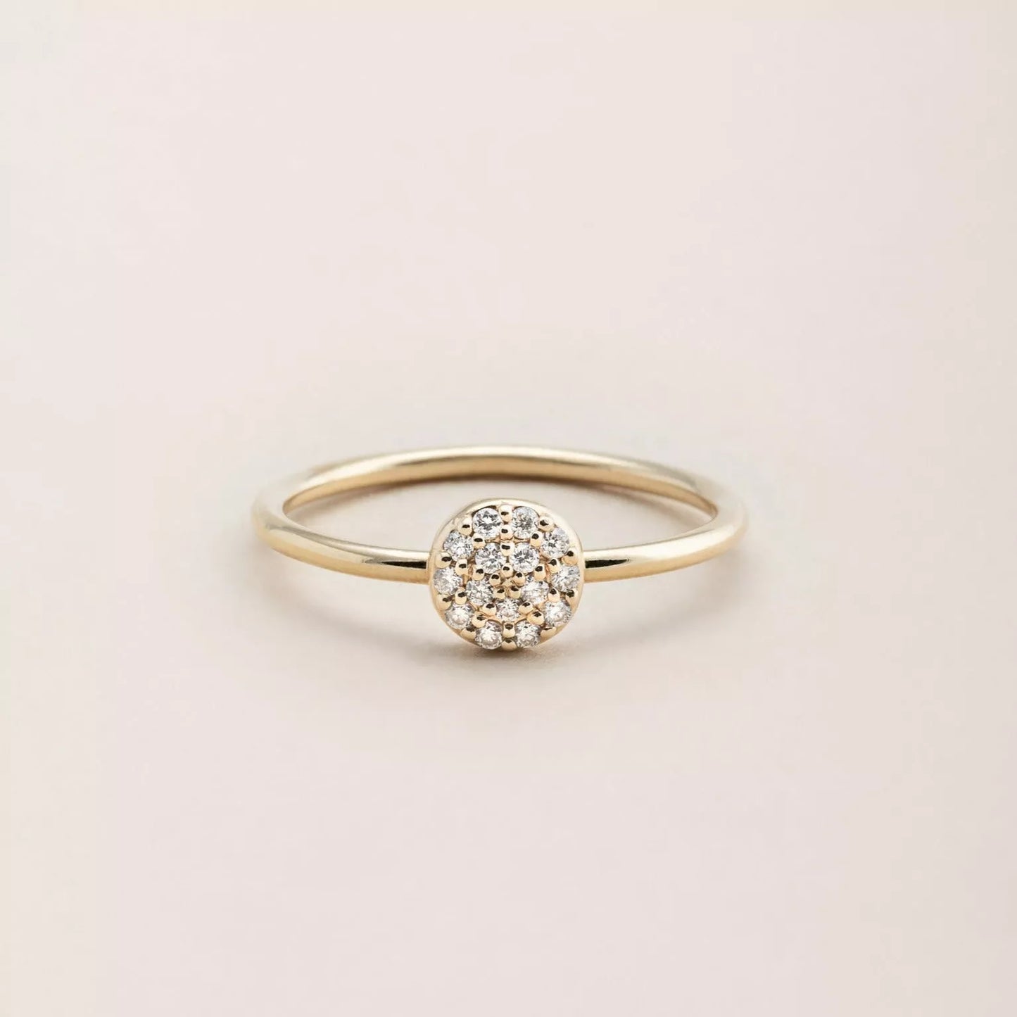The Round Dainty Ring. Recycle Gold 