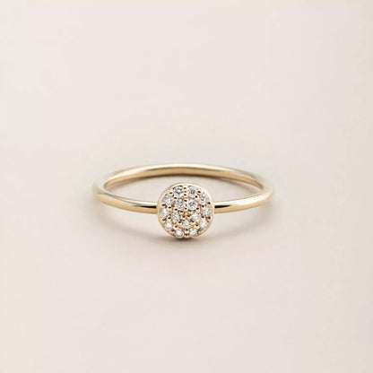 The Round Dainty Ring. Recycle Gold 